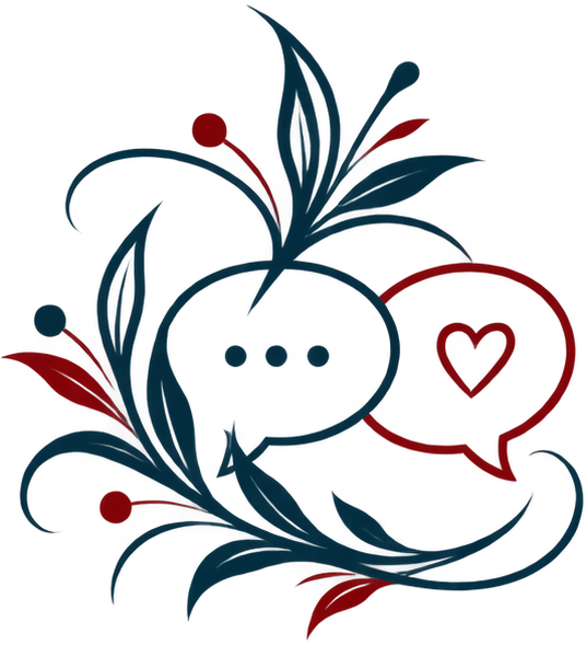 Icone Communication et conseils de wedding planner rouge et vert