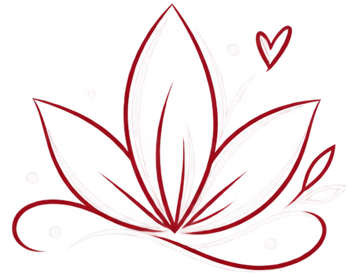 Icône fleur de lotus blanche et rouge pour un mariage serein