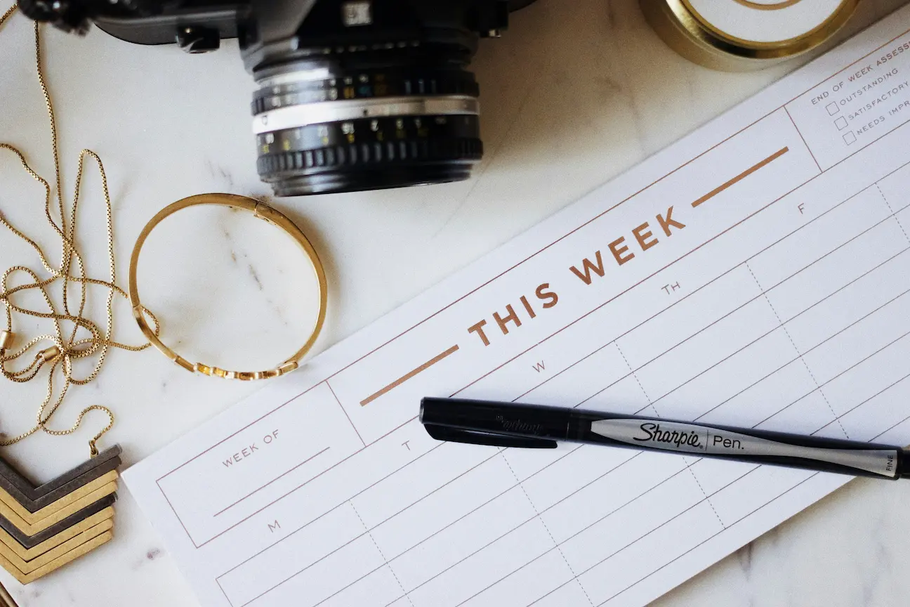 weekly planner pour wedding planner