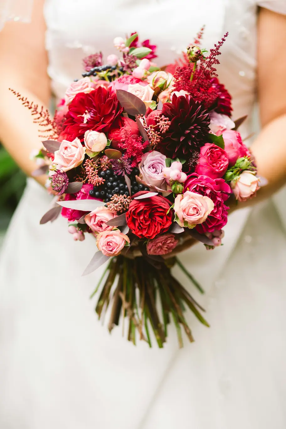 bouquet de fleurs rouge